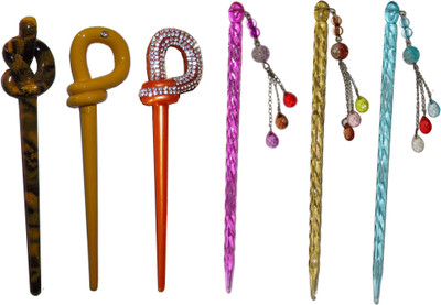 

Koshish combo of juda sticks Bun Stick(Multicolor)