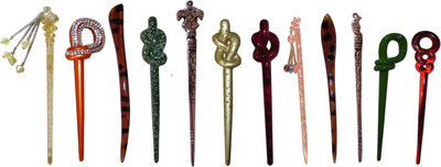 

Kamal combo of juda sticks Bun Stick(Multicolor)