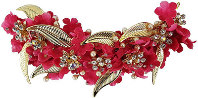 

Confidence Hair Gajra For Bun Gajra Flowers For Wedding Bun(Red)