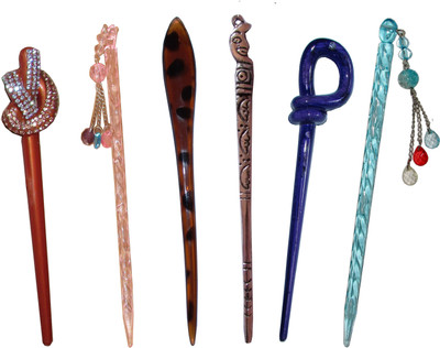 

Kamal combo of juda sticks Bun Stick(Multicolor)