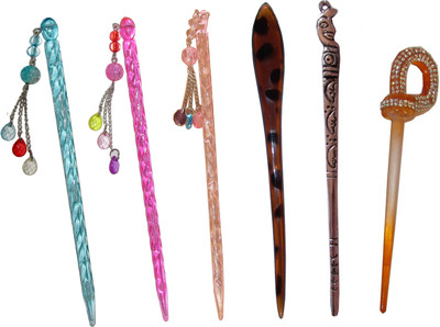 

Kamal combo of juda sticks Bun Stick(Multicolor)