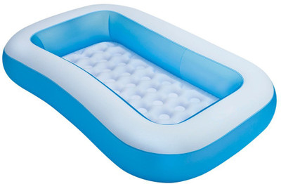 

Always Sporty BABY POOL RECTANGLE Inflatable Pool, Pool Accessory, Bed(Blue)