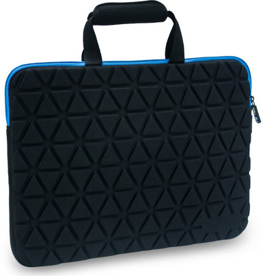 

GoFree 15.6 inch Laptop Case(Black), Black w/ azure blue accents