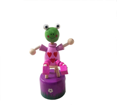 

Khadi Eco Basket Wooden Smiling Press Joke(Pink, Green)