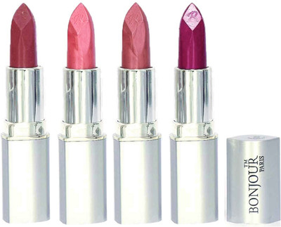 

Bonjour Paris Slick & Shine Lipstick(Light Mauve-Star Pink-Wine-Purple, 16.8 g)