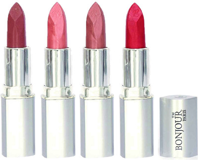 

Bonjour Paris Slick & Shine Lipstick(Light Mauve-Star Pink-Wine-Pink, 16.8 g)