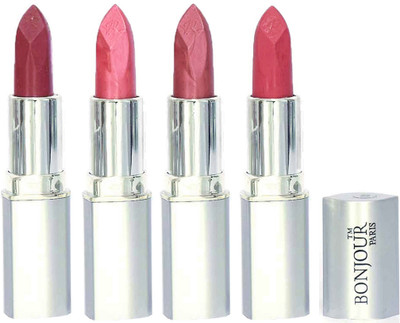

Bonjour Paris Slick & Shine Lipstick(Light Mauve-Star Pink-Wine-Nude, 16.8 g)