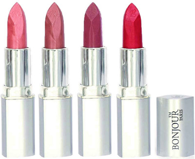

Bonjour Paris Slick & Shine Lipstick(Star Pink-Wine-Light Pink-Pink, 16.8 g)