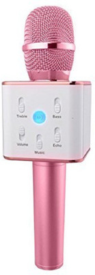 

Online World WIRELESS MICROPHONE-Q7 & HIFI Speaker Latest Designed Dynamic Vocal Microphone Karaoke, Karaoke Mic Use Sing Songs Practice, 2600mAh Battery Capacity: Colour PINK High Quality Sound Output (Color May Very As Per Stock) WIRELESS(Pink)