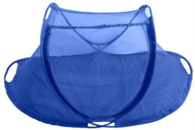 

SpringLoom HDPE - High Density Poly Ethylene Infants HDPE Poly Ethylene Kids Baby Foldable NeT Mosquito Net Mosquito Net(Blue)