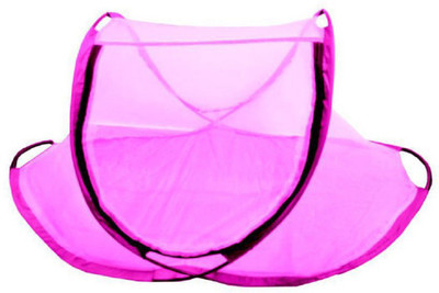

SpringLoom HDPE - High Density Poly Ethylene Infants HDPE Poly Ethylene Kids Baby Foldable NeT Mosquito Net Mosquito Net(Pink)