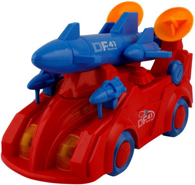 

RVOLD Missile Musical Car with Lights with Bump and Go Action(Red)