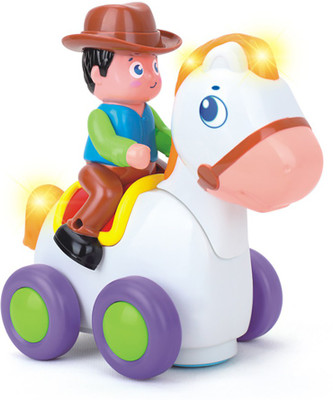 

Kiditos Happy Racing Horse with Music & Lights Kids Crawl Styling Toy for Children 18+ Month(Multicolor)