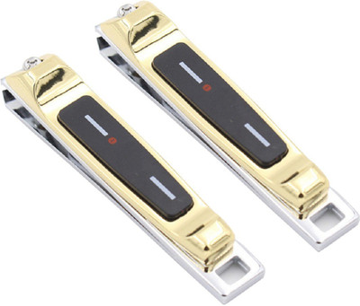 

DOCOSS Pack Of 2-Quality Gold Nail Clippers Fingernail and Toe Nails Cutter With Filer For Men Women-27