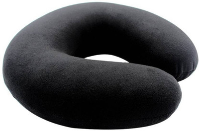 

ikl Plain Travel Pillow Neck Pillow(black)