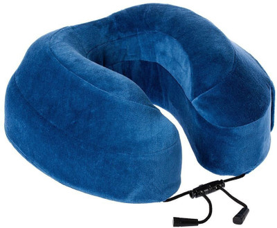 

Store2508 Imported Memory Foam Neck Travel Pillow With Better Neck Support (Blue) Neck Pillow(Blue)