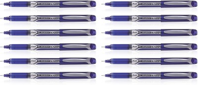 PILOT Hi-Tecpoint V10 Grip Roller Ball Pen(Pack of 12, Blue)