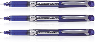 

Pilot Hi-Tecpoint V10 Grip Roller Ball Pen(Pack of 3)