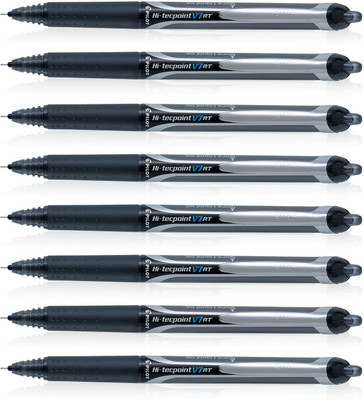 

Pilot Hi-Tecpoint V7 RT Roller Ball Pen(Pack of 8)