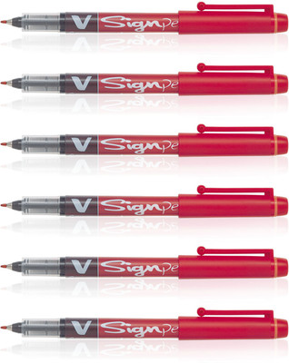 

Pilot V Sign Roller Ball Pen(Pack of 6)