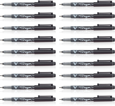 

Pilot V Sign Roller Ball Pen(Pack of 18)
