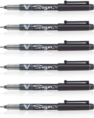 Pilot V Sign Roller Ball Pen(Pack of 6)