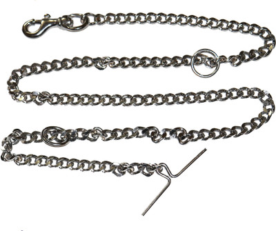 

GREAT PET SHOP GPS DOG CHAIN & LEASH Dog Collar & Chain(, Silver