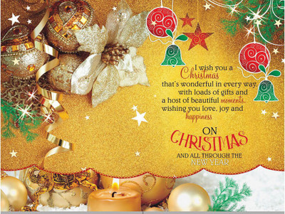 

MERRY CHRISTMAS POSTER FINE QUALITY I POSTER PRINT ON 13X19 INCHES Paper Print(19 inch X 13 inch, Rolled)