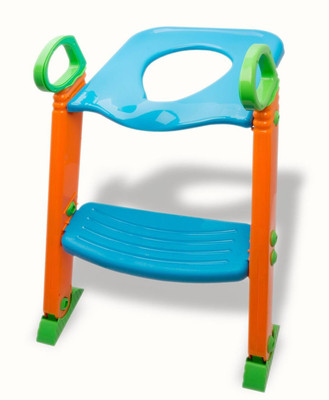 

House of Quirk Potty Toilet Seat with Step Stool ladder, (3 in 1) Trainer for Kids Toddlers W/ Handles Potty Seat(Multicolor)