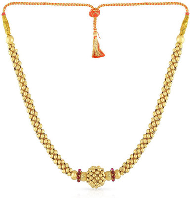 

Malabar Gold and Diamonds NNKTH071 Collar Yellow Gold Precious Necklace(22kt)
