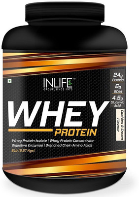 

Inlife 5Lb Whey Protein(2.27 kg, Cookies)