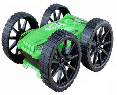 

Variety Gift Centre Remote Control RC Cars 360 Degree Flip Stunt Car Rotating Four Wheel Drive Children's Toys Car Model Remote Control Toy(Green)