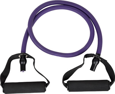 

Arrowmax Professional Resistance Bands - For Exercise and Resistance Level 50 LBS with Door Anchor, By Krasa Resistance Tube(Purple)
