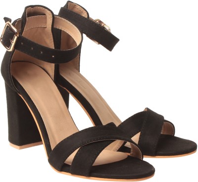 Klaur Melbourne Women Heels(Black , 40 Euro)