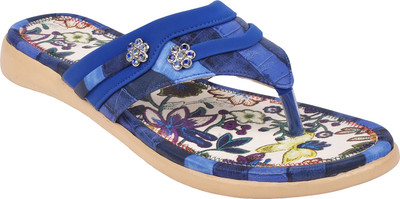 

With The Fashion Women BLUE Flats