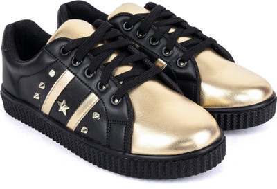 

Jynx Romi Sneakers For Women(Black, Gold