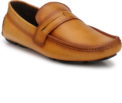 

El Paso Genuine Leather Stitch Tan Genuine Leather Casual Loafer Shoes Loafers For Men(Tan