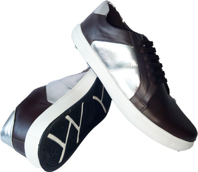 

GIBBON ATTIRE Casuals For Men(Brown, Brown & silver