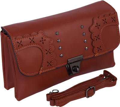 

Bee Fashionable Women Casual Brown PU Clutch