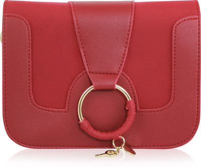 

fONDUE Women Casual Red PU Sling Bag