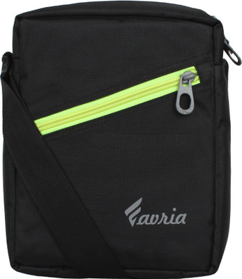 

Favria Men & Women Casual Black Polyester Sling Bag