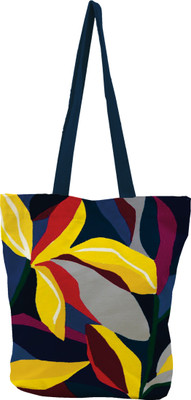 

NATIVE IMPEX Women Casual Multicolor Denim, Canvas Tote