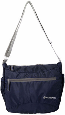 

VANWALK Boys & Girls Casual Blue Nylon Sling Bag