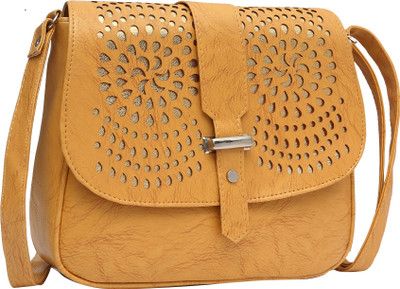 

Hawai Girls Casual Yellow PU Sling Bag