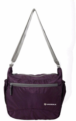 

VANWALK Boys & Girls Casual Purple Nylon Sling Bag