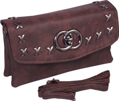 

Bee Fashionable Women Casual Brown PU Clutch