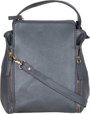 

Purseus Women Formal Grey PU Sling Bag