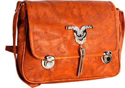 

Hawai Girls Casual Brown PU Sling Bag