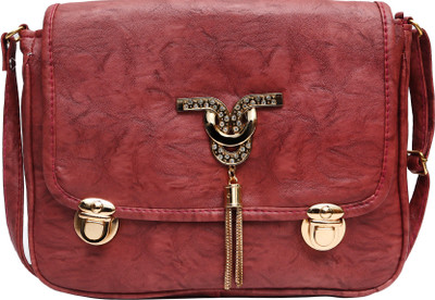 

Hawai Girls Casual Pink PU Sling Bag
