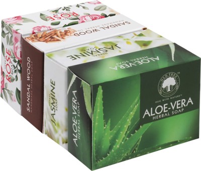 

Old Tree Herbal Soap Aloe Vera, Jasmine ,Sandalwood and Rose(480 g, Pack of 4)